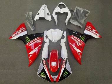 Purchase 2009-2011 White Red Black Green Monster Milwaukee Yamaha YZF 1000 R1 Motorcycle Fairings UK