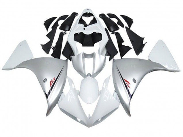Purchase 2009-2011 White Silver Black Yamaha YZF 1000 R1 Motorcycle Fairings UK