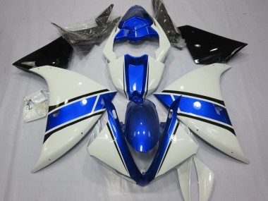 Purchase 2009-2011 White Blue Black Yamaha YZF 1000 R1 Motorcycle Fairings UK