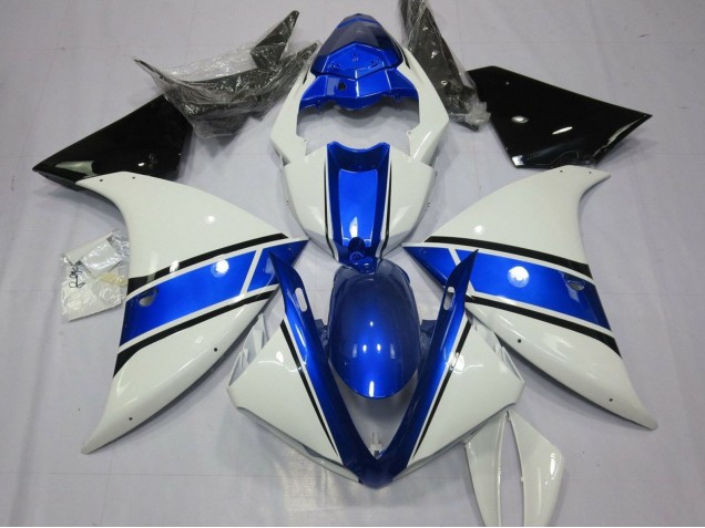 Purchase 2009-2011 White Blue Black Yamaha YZF 1000 R1 Motorcycle Fairings UK