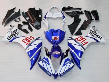Purchase 2009-2011 White Blue Red Fiat Yamaha YZF 1000 R1 Motorcycle Fairings UK