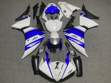 Purchase 2009-2011 White Blue Silver Black Stripe Yamaha YZF 1000 R1 Motorcycle Fairings UK