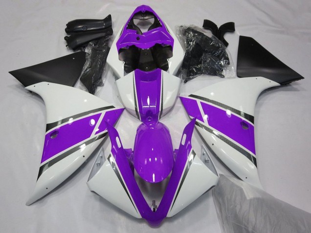 Purchase 2009-2011 White Purple Black Yamaha YZF 1000 R1 Motorcycle Fairings UK