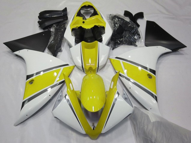 Purchase 2009-2011 White Yellow Matte Black Yamaha YZF 1000 R1 Motorcycle Fairings UK