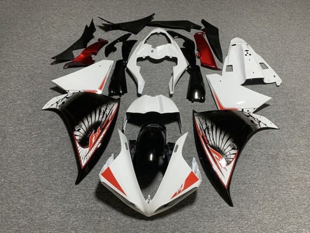 Purchase 2012-2014 White Red Black Yamaha YZF 1000 R1 Motorcycle Fairing UK