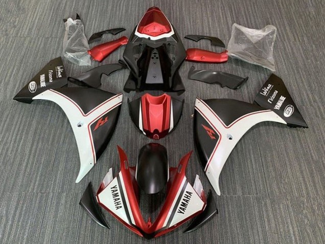 Purchase 2012-2014 White Red Black Yamaha YZF 1000 R1 Motorcycle Fairings UK