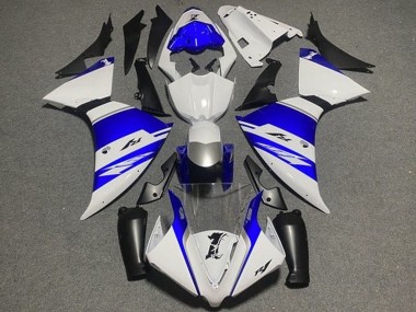 Purchase 2012-2014 White Blue Black Silver Stripe Yamaha YZF 1000 R1 Motorcycle Fairings UK
