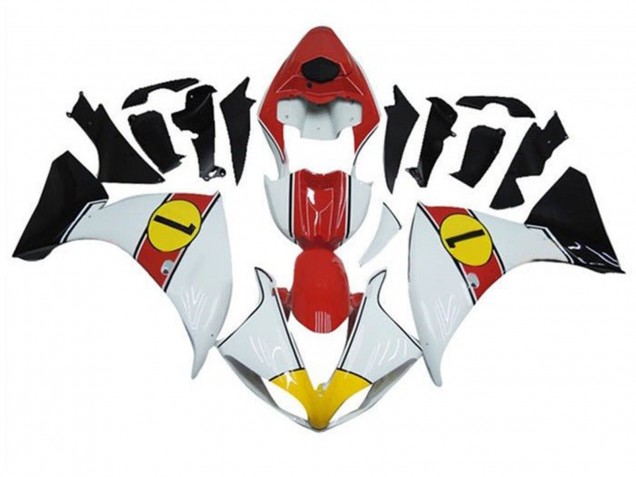 Purchase 2012-2014 White Red Yellow Black Yamaha YZF 1000 R1 Motorcycle Fairings UK