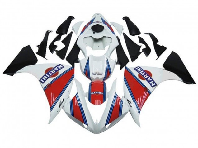 Purchase 2012-2014 White Red Blue Martini Yamaha YZF 1000 R1 Motorcycle Fairings UK