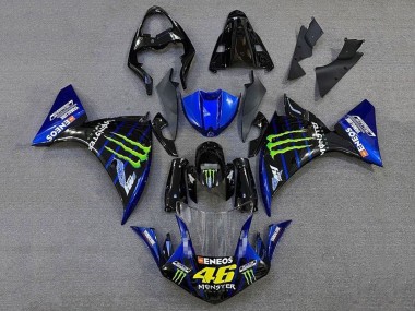 Purchase 2012-2014 Glossy Black Blue Green Monster Energy ENEOS Yamalube Yamaha YZF 1000 R1 Motorcycle Fairings UK