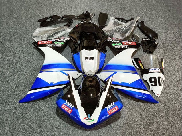 Purchase 2012-2014 White Blue Black Fimer Yamalube 90 Yamaha YZF 1000 R1 Motorcycle Fairings UK