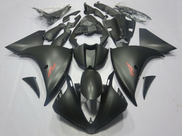 Purchase 2012-2014 Matte Black Red Decal Yamaha YZF 1000 R1 Motorcycle Fairings UK