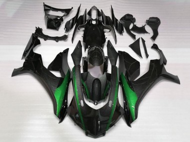 Purchase 2015-2019 Faux Carbon Fiber Green Yamaha YZF 1000 R1 Motorcycle Fairings UK