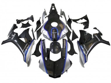 Purchase 2015-2019 Faux Carbon Fiber Silver Blue R1M Yamaha YZF 1000 R1 Motorcycle Fairings UK