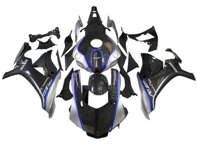Purchase 2015-2019 Faux Carbon Fiber Silver Blue R1M Yamaha YZF 1000 R1 Motorcycle Fairings UK