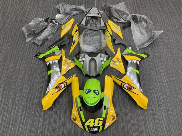 Purchase 2015-2019 Yellow Green Shark 46 Yamaha YZF 1000 R1 Motorcycle Fairings UK