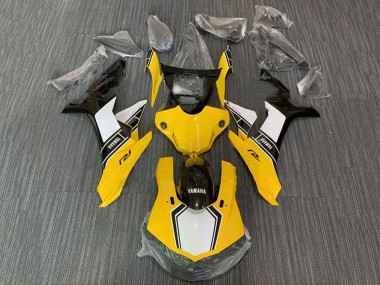 Purchase 2015-2019 Yellow White Black Yamaha YZF 1000 R1 Motorcycle Fairing Kits UK