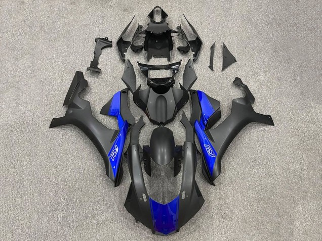 Purchase 2015-2019 Matte Black Blue Yamaha YZF 1000 R1 Motorcycle Fairings UK