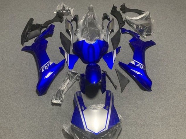 Purchase 2015-2019 Blue Silver Yamaha YZF 1000 R1 Motorcycle Fairings UK