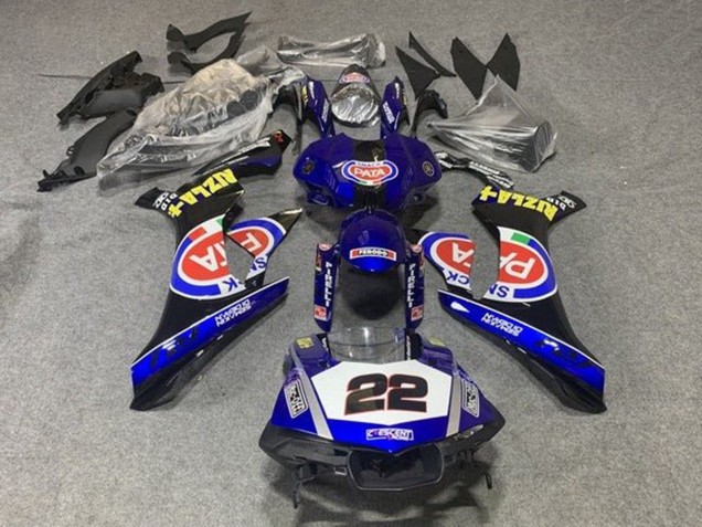 Purchase 2015-2019 Blue White Black Red Pata 22 Yamaha YZF 1000 R1 Motorcycle Fairings UK