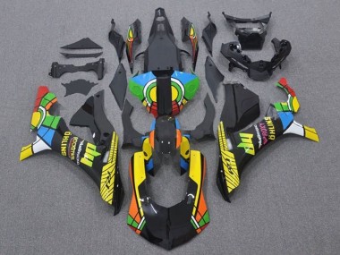 Purchase 2015-2019 Black Green White Yellow Red Black Color Wheel HP Yamaha YZF 1000 R1 Motorcycle Fairings UK