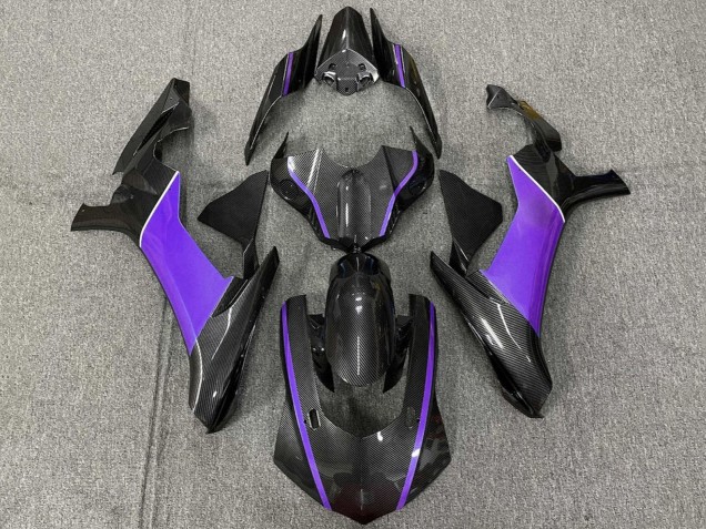 Purchase 2015-2019 Faux Carbon Fiber Purple Yamaha YZF 1000 R1 Motorcycle Fairing UK