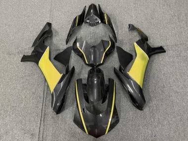 Purchase 2015-2019 Faux Carbon Fiber Yellow Yamaha YZF 1000 R1 Motorcycle Fairings UK