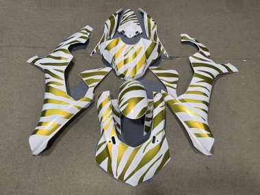 Purchase 2015-2019 White Gold Zebra Yamaha YZF 1000 R1 Motorcycle Fairings UK