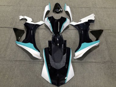 Purchase 2015-2019 Black White Teal Blue Yamaha YZF 1000 R1 Motorcycle Fairings UK