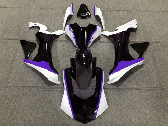 Purchase 2015-2019 White Glossy Black Purple Yamaha YZF 1000 R1 Motorcycle Fairings UK