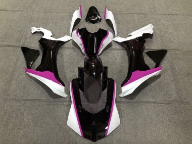 Purchase 2015-2019 White Glossy Black Pink Yamaha YZF 1000 R1 Motorcycle Fairings UK