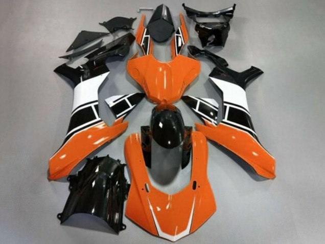 Purchase 2015-2019 White Orange Glossy Black Yamaha YZF 1000 R1 Motorcycle Fairings UK