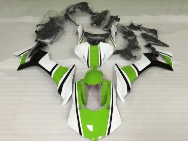Purchase 2015-2019 White Green Black Yamaha YZF 1000 R1 Motorcycle Fairings UK