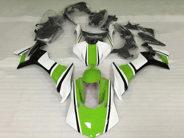 Purchase 2015-2019 White Green Black Yamaha YZF 1000 R1 Motorcycle Fairings UK