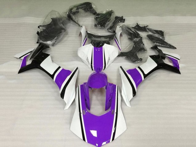 Purchase 2015-2019 White Purple Black Yamaha YZF 1000 R1 Motorcycle Fairings UK