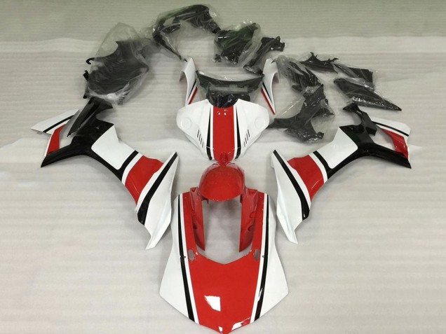 Purchase 2015-2019 White Red Black Yamaha YZF 1000 R1 Motorcycle Fairing UK