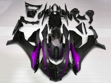 Purchase 2015-2019 Faux Carbon Fiber Purple Yamaha YZF 1000 R1 Motorcycle Fairings UK