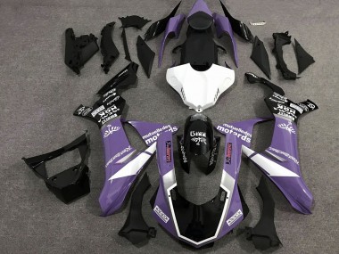 Purchase 2015-2019 Purple White Glossy Black Motul SAM Yamaha YZF 1000 R1 Motorcycle Fairings UK