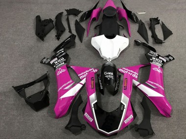 Purchase 2015-2019 Pink White Glossy Black Yamaha YZF 1000 R1 Motorcycle Fairings UK