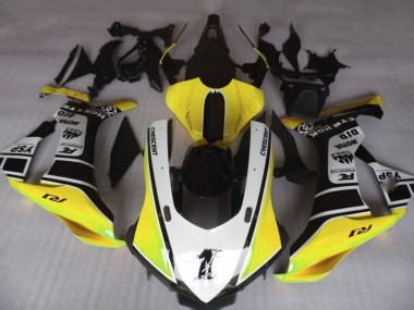 Purchase 2015-2019 Yellow White Black Yamaha YZF 1000 R1 Motorcycle Fairings UK
