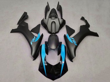 Purchase 2015-2019 Matte Black Glossy Black Light Blue Yamaha YZF 1000 R1 Motorcycle Fairings UK