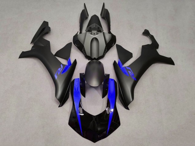 Purchase 2015-2019 Matte Black Glossy Black Blue Yamaha YZF 1000 R1 Motorcycle Fairings UK