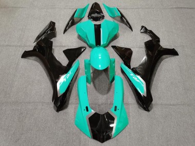 Purchase 2015-2019 Turquoise Blue Glossy Black Yamaha YZF 1000 R1 Motorcycle Fairings UK