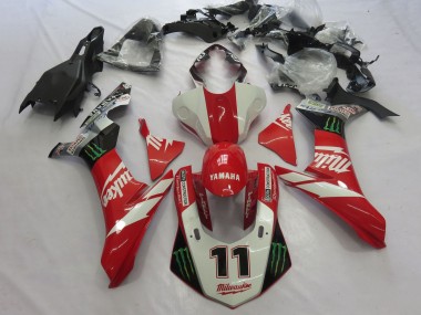 Purchase 2015-2019 White Red Black Green Monster Milwaukee 11 Yamaha YZF 1000 R1 Motorcycle Fairings UK