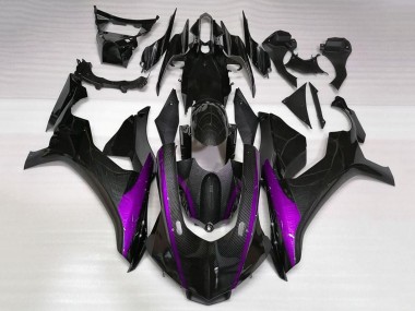 Purchase 2020-2025 Faux Carbon Fiber Purple Stripe Yamaha YZF 1000 R1 Motorcycle Fairings UK