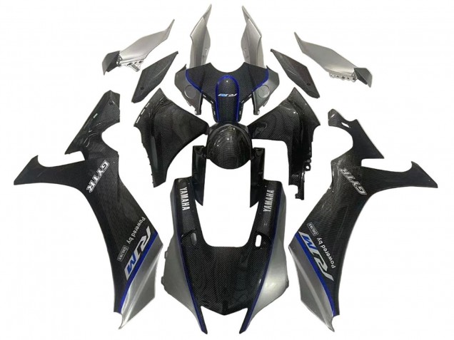 Purchase 2020-2025 Faux Carbon Fiber Silver Blue Yamaha YZF 1000 R1 Motorcycle Fairings UK Purchase 2020-2025 Faux Carbon Fiber Silver Blue Yamaha YZF 1000 R1 Motorcycle Fairings UK
