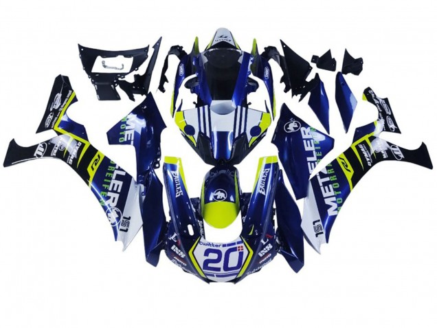 Purchase 2020-2025 Dark Blue White Yellow Black Yamaha YZF 1000 R1 Motorcycle Fairings UK Purchase 2020-2025 Dark Blue White Yellow Black Yamaha YZF 1000 R1 Motorcycle Fairings UK