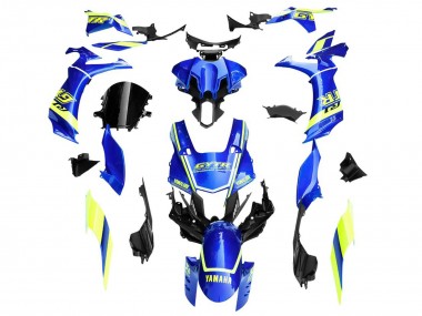 Purchase 2020-2025 Blue Yellow White Stripe Yamaha YZF 1000 R1 Motorcycle Fairings UK