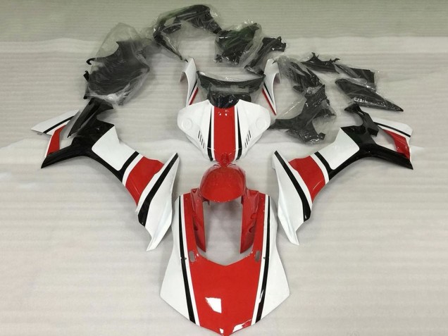 Purchase 2020-2025 White Red Glossy Black Yamaha YZF 1000 R1 Motorcycle Fairings UK