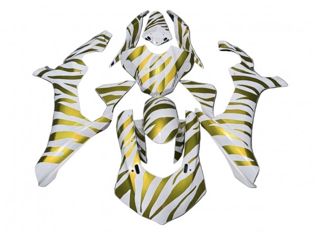 Purchase 2020-2025 White Gold Zebra Yamaha YZF 1000 R1 Motorcycle Fairings UK